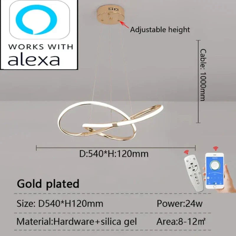LightMaster Smart LED Pendellampe - Enkel installasjon og sikker feste | Skanto