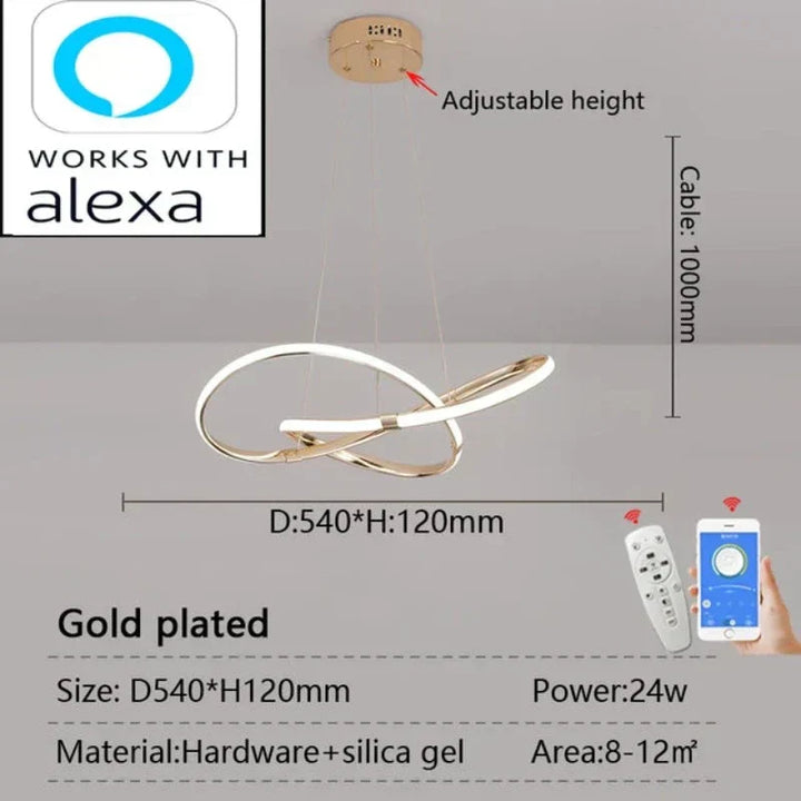 LightMaster Smart LED Pendellampe - Enkel installasjon og sikker feste | Skanto