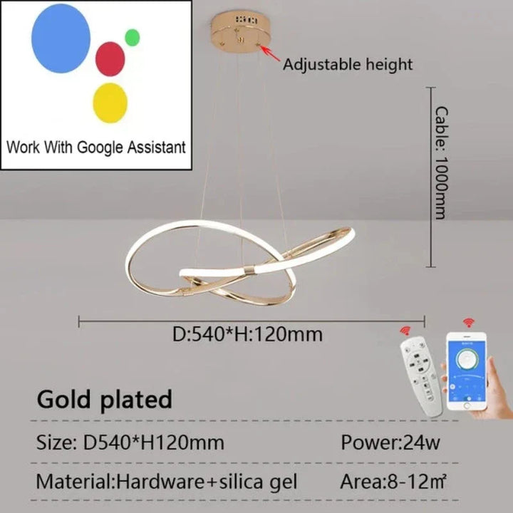 LightMaster Smart LED Pendellampe - Enkel installasjon og sikker feste | Skanto