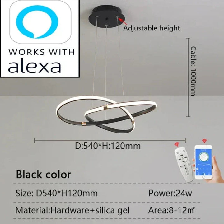 LightMaster Smart LED Pendellampe - Enkel installasjon og sikker feste | Skanto