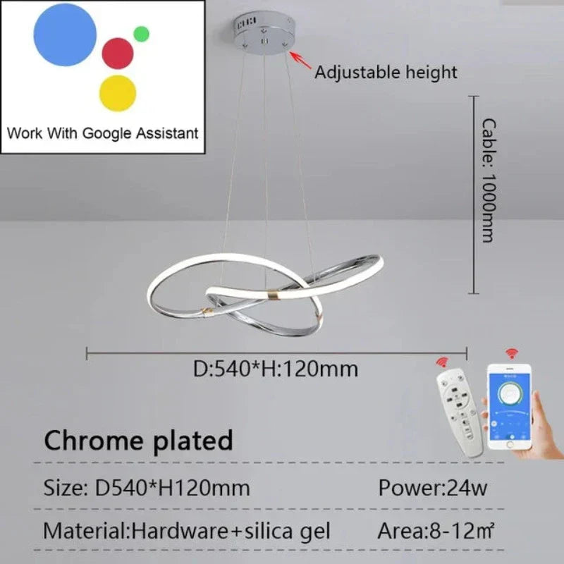 LightMaster Smart LED Pendellampe - Enkel installasjon og sikker feste | Skanto