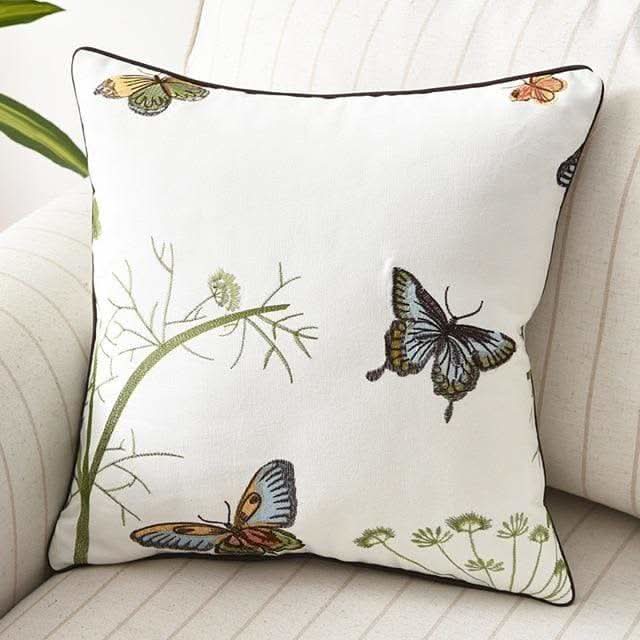 Skanto | Landlig Stil Brodert Putetrekk 45x45 cm