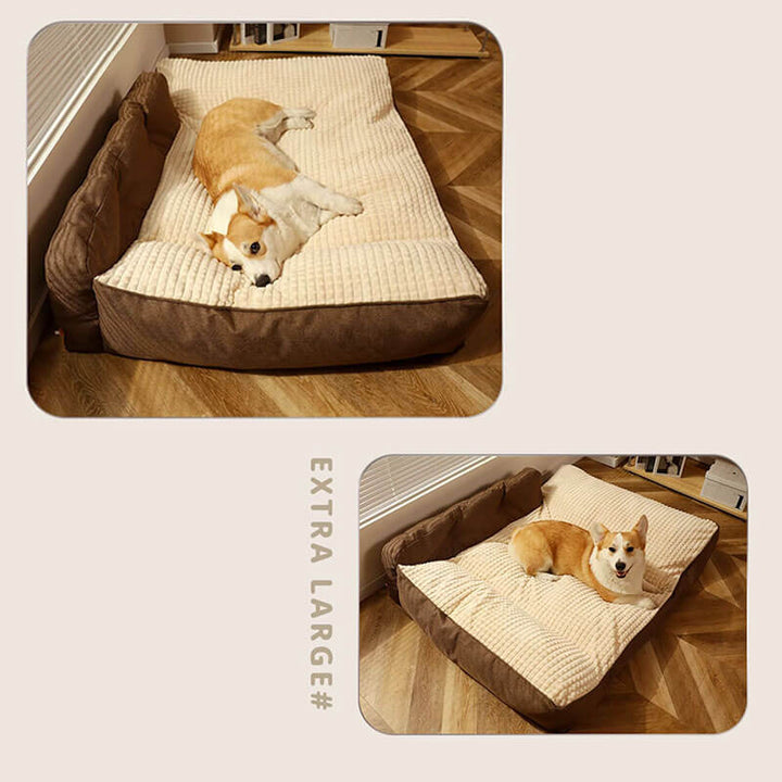 Ultra-komfortabel ortopedisk hundeseng med terylenstoff | Skanto