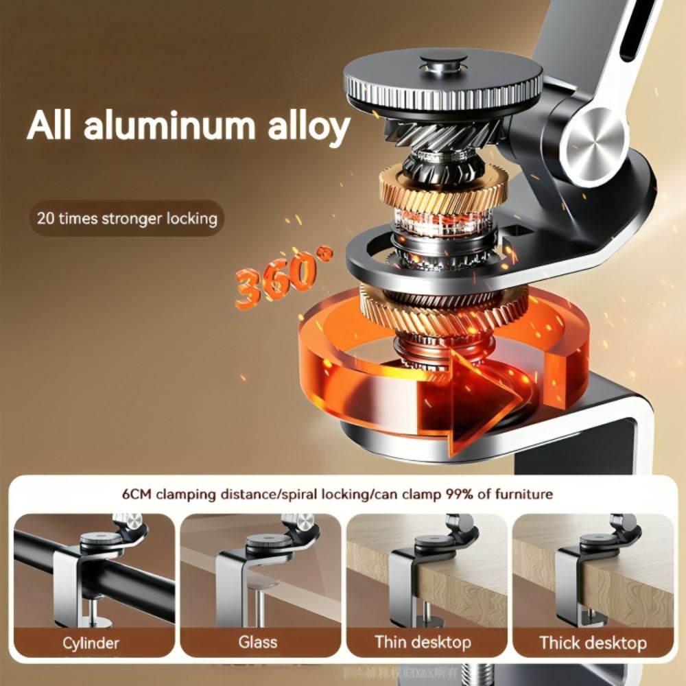 Skanto | Altivo – 360° Justerbar Aluminiumstativ for Nettbrett & Smarttelefoner