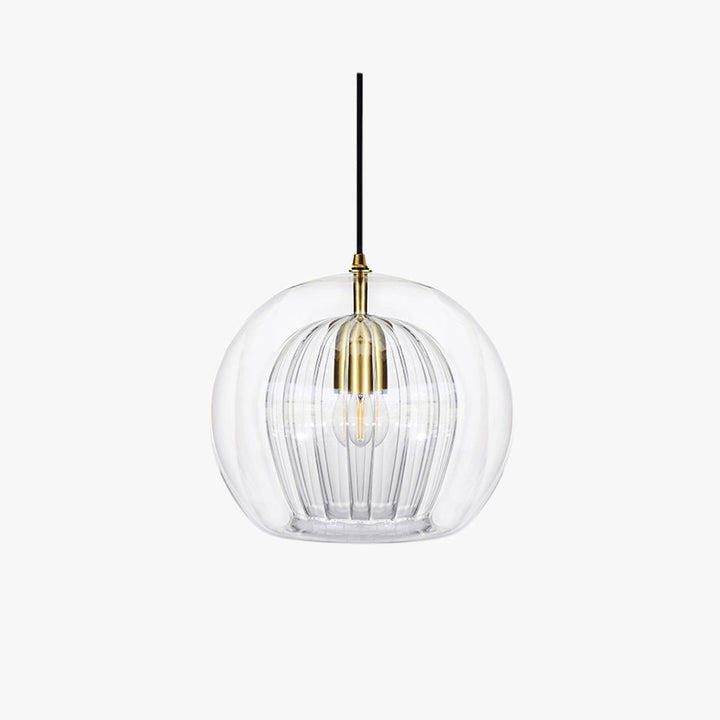 Skanto | ShineSphere - Amber Pendant Light with Radiant Elegance