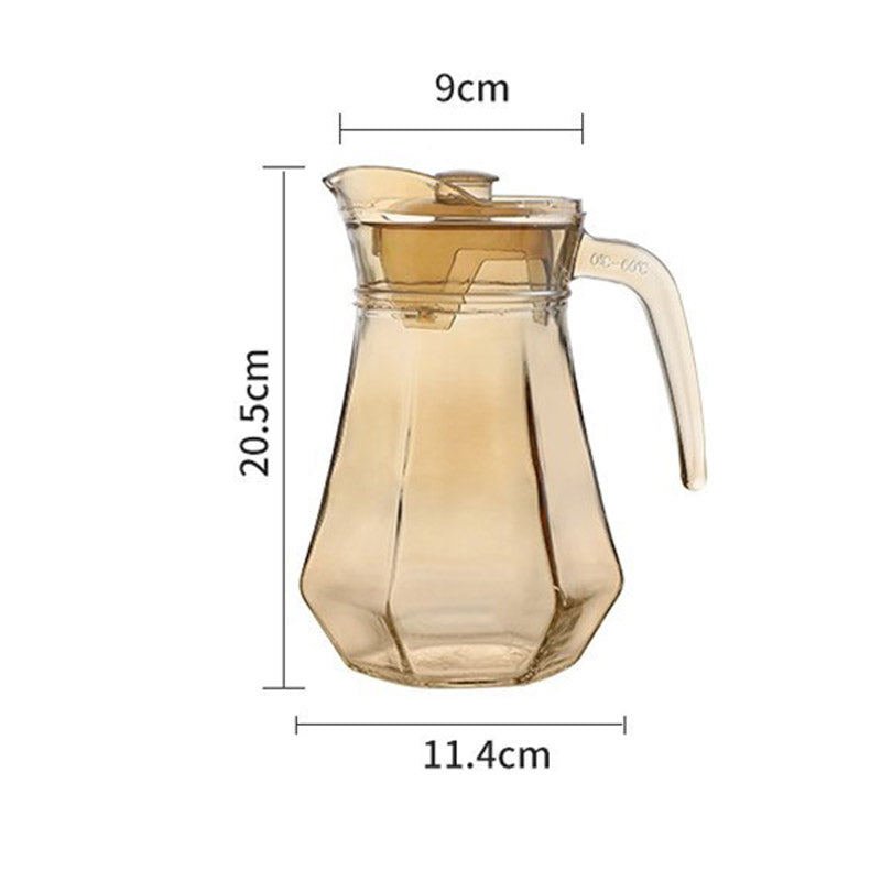 Skanto | Amber hexagonal glasskopper