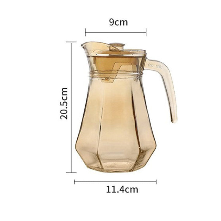 Skanto | Amber hexagonal glasskopper