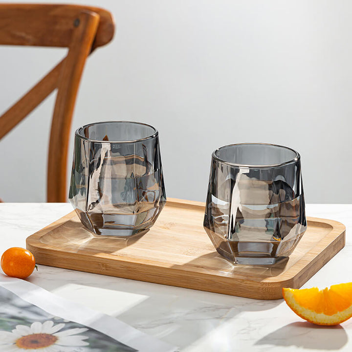 Skanto | Amber hexagonal glasskopper