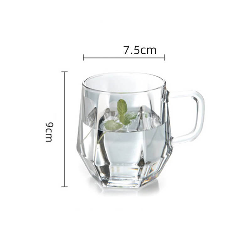 Skanto | Amber hexagonal glasskopper