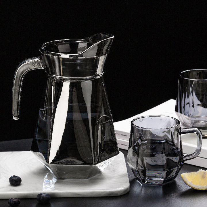 Skanto | Amber hexagonal glasskopper