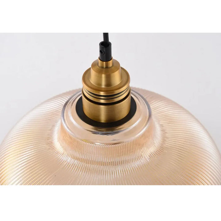 Vintage Glass Pendant Lights in Industrial Style – Retro Ceiling Lights for Dining Room or Living Room | Skanto
