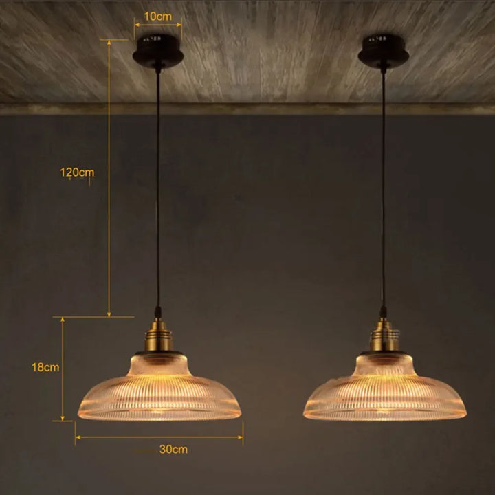 Luksuriøse glass pendellamper | Moderne belysning for stue, spisestue og soverom | E27 LED-kompatibel
