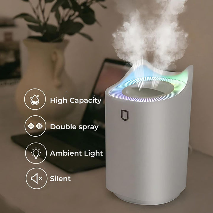 Skanto | 3000ml ultrasonisk luftfukter med tåke teknologi for respiratorisk lettelse & komfortable boarealer
