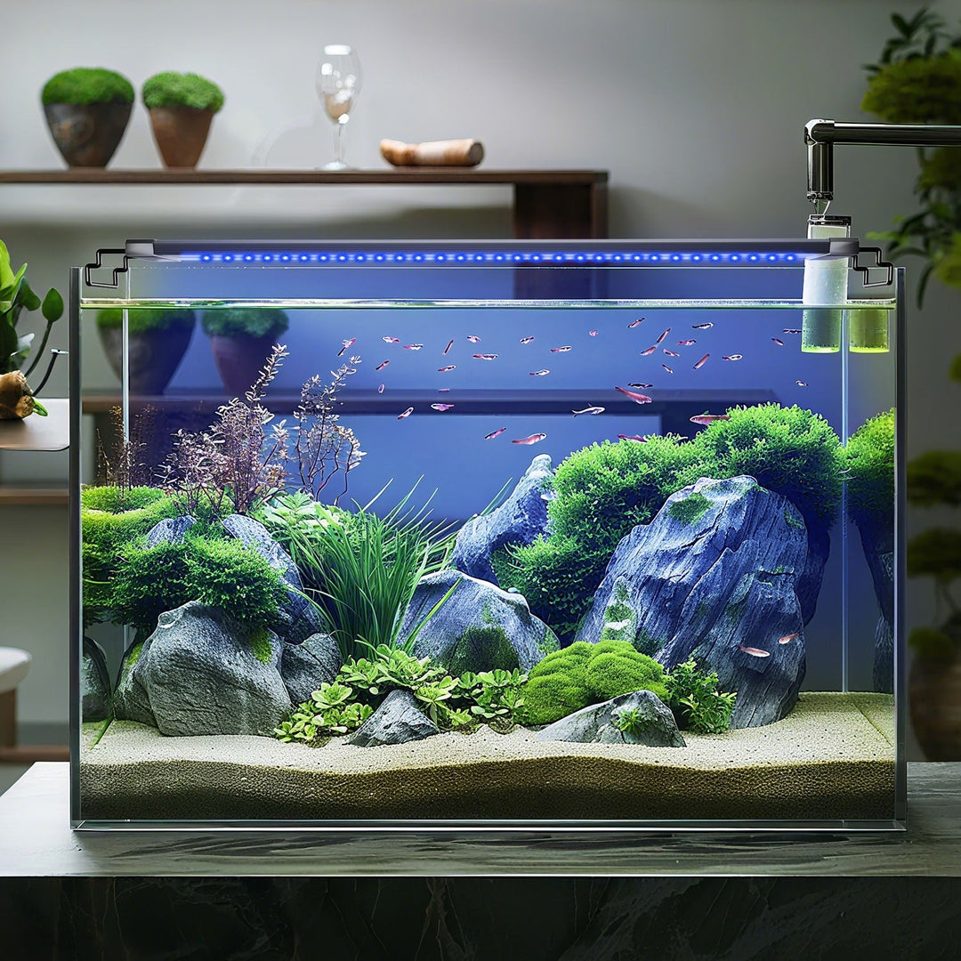 LED akvariebelysning 24/7 modus med timer | Skanto