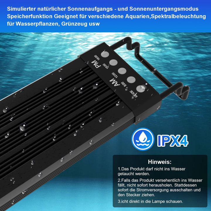 LED akvariebelysning 24/7 modus med timer | Skanto