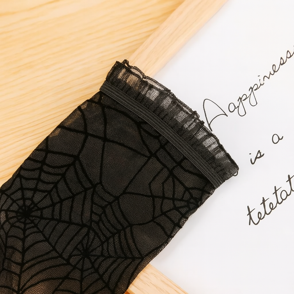 Skanto | Svart Spiderman Fingerløse Hansker for Halloween