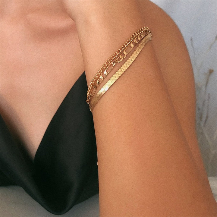 Sjarmerende Armbånd Trio | Delikat 3-delt Sett Skanto