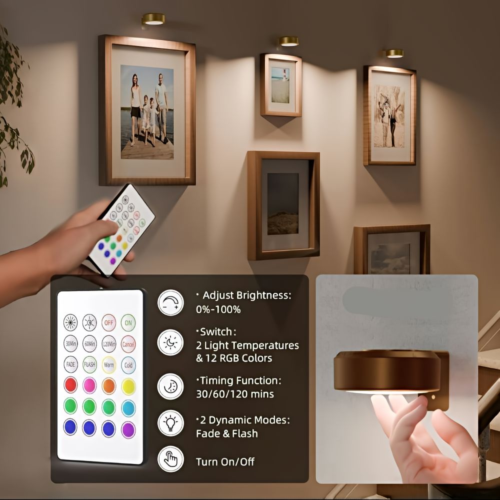 Skanto | ArtLume | Trådløse oppladbare LED-spots for bilde- og kunstbelysning