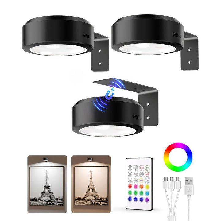 Skanto | ArtLume | Trådløse oppladbare LED-spots for bilde- og kunstbelysning