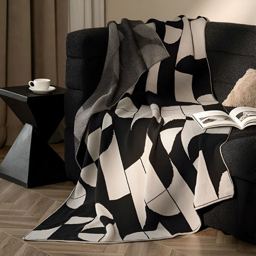Skanto | Artevana Monokrom Geometrisk Kastepledd