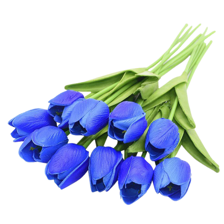 Kunstige tulipanblomster (10 stk)