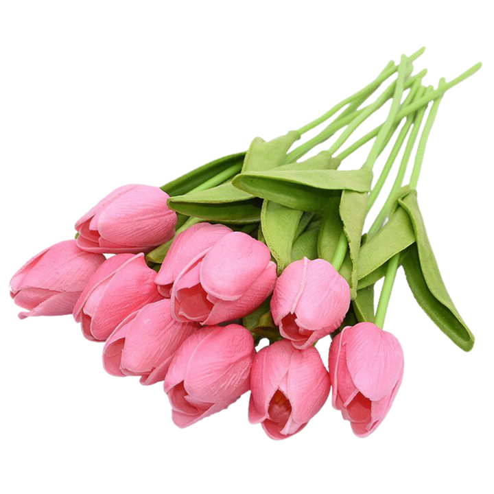 Kunstige tulipanblomster (10 stk)