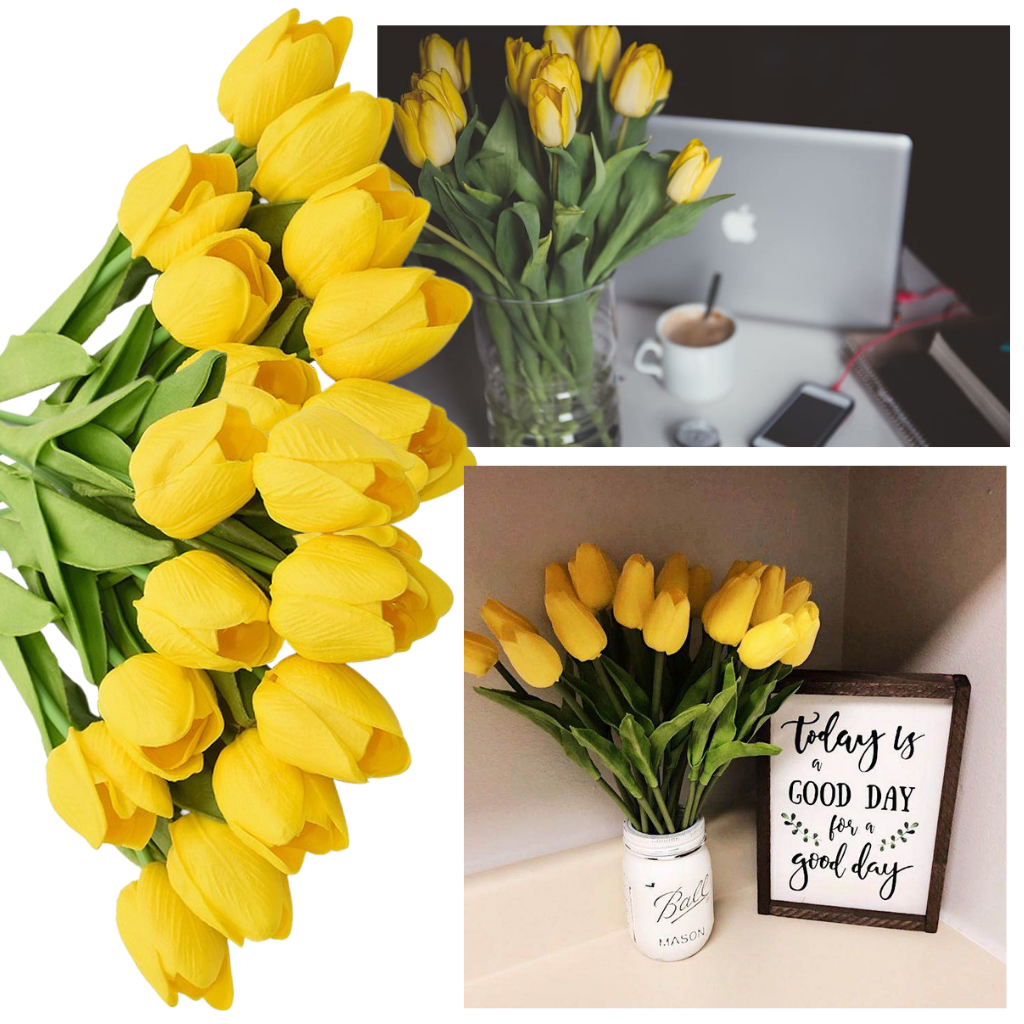 Kunstige tulipanblomster (10 stk)