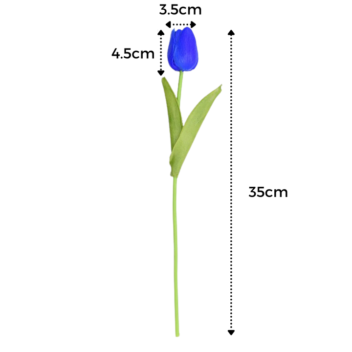 Kunstige tulipanblomster (10 stk)