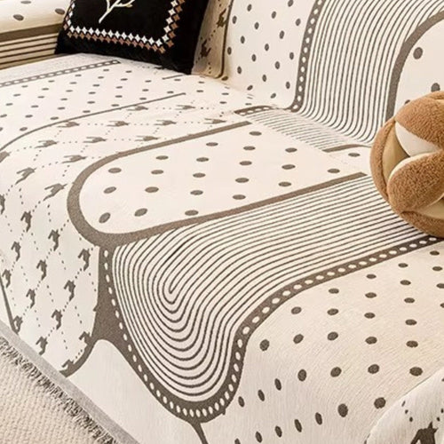 Skanto | Asymmetrisk Blob Chenille Sofa Cover