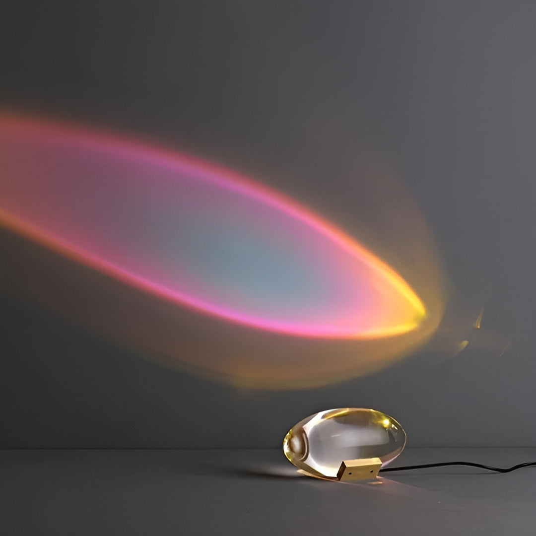 Rektangulær Bordlampe – Moderne Design | Varm Ambient Lys for Stue & Soverom | Skanto