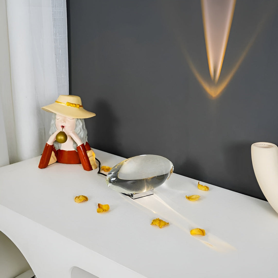 Rektangulær Bordlampe – Moderne Design | Varm Ambient Lys for Stue & Soverom | Skanto
