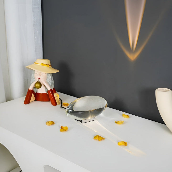 Rektangulær Bordlampe – Moderne Design | Varm Ambient Lys for Stue & Soverom | Skanto