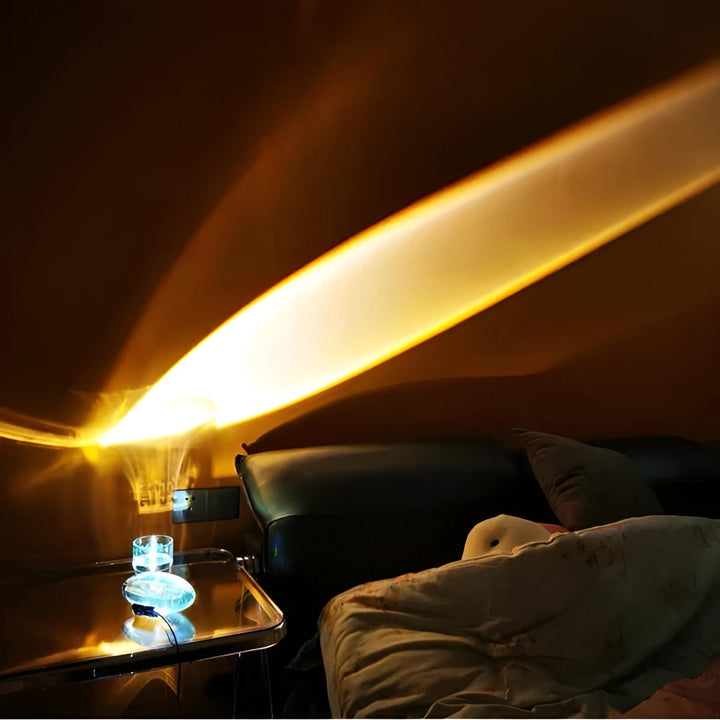 Rektangulær Bordlampe – Moderne Design | Varm Ambient Lys for Stue & Soverom | Skanto
