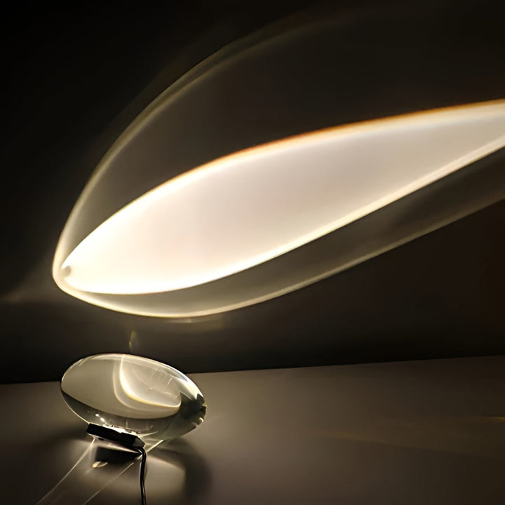 Rektangulær Bordlampe – Moderne Design | Varm Ambient Lys for Stue & Soverom | Skanto