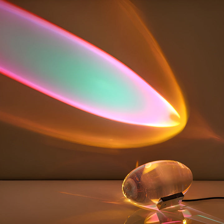 Rektangulær Bordlampe – Moderne Design | Varm Ambient Lys for Stue & Soverom | Skanto