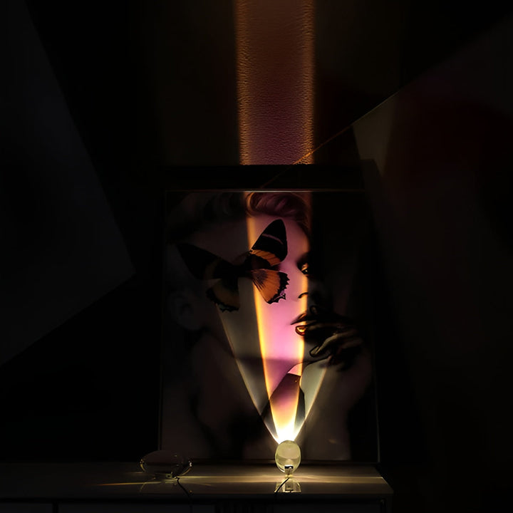 Rektangulær Bordlampe – Moderne Design | Varm Ambient Lys for Stue & Soverom | Skanto