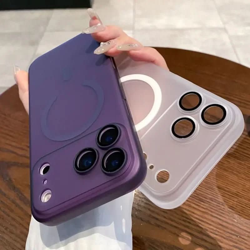 Skanto | Ultra-tynn, matt, klar MagSafe-deksel for iPhone