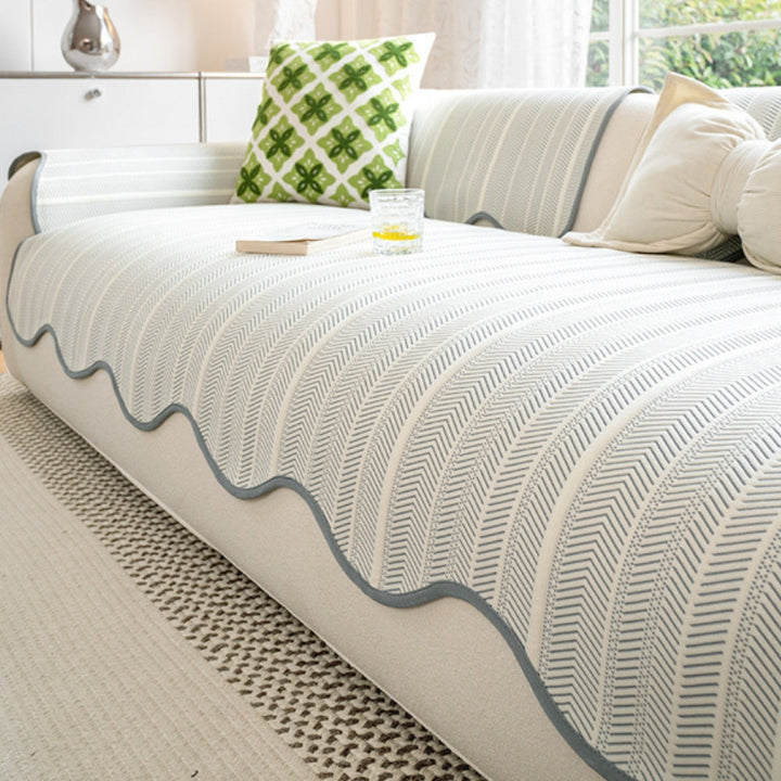 Skanto | Aurivelle Fiskebein Scallop Edge Sofa Deksel