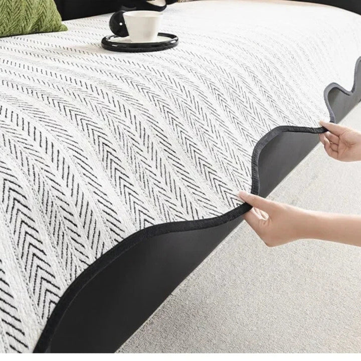 Skanto | Aurivelle Fiskebein Scallop Edge Sofa Deksel