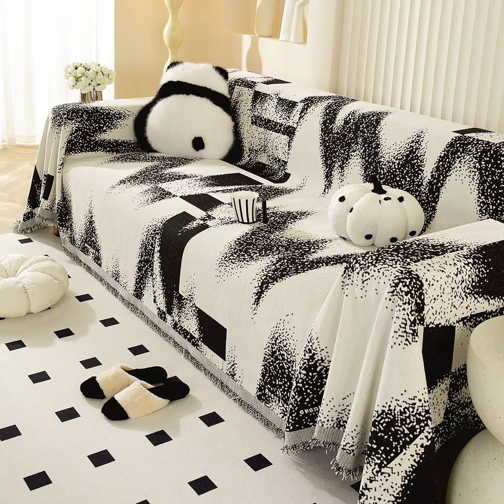 Skanto | Avant-Garde Abstract Chenille Sofa Cover