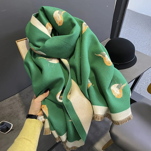 Skanto | Aviary Pustende Fugljacquard Sjal