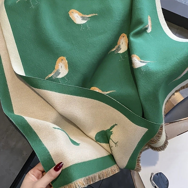 Skanto | Aviary Pustende Fugljacquard Sjal