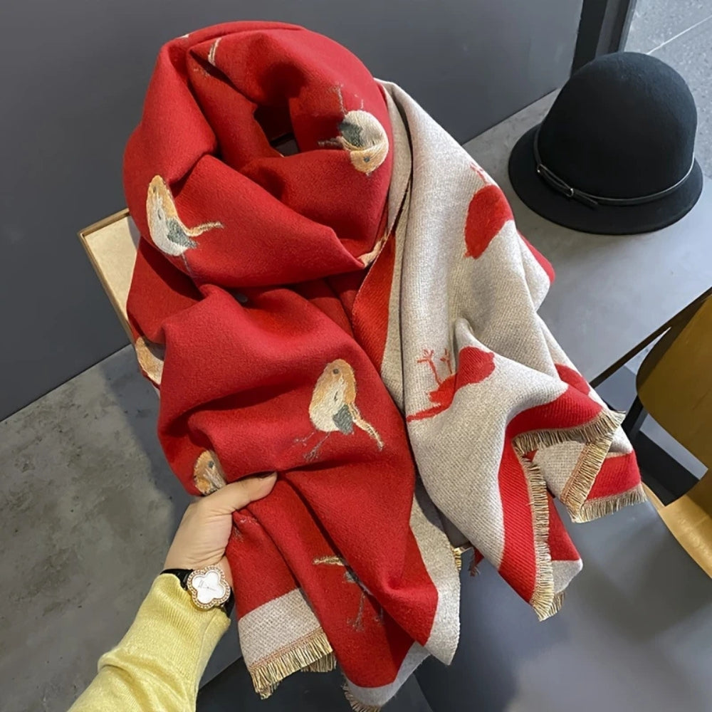 Skanto | Aviary Pustende Fugljacquard Sjal
