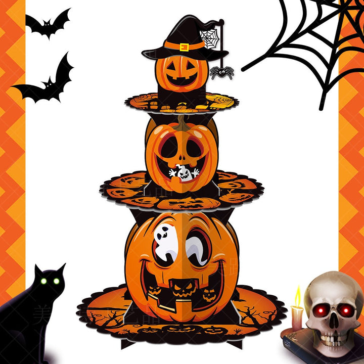 Skanto | HauntTower Halloween Tematisk Cupcake Ställ