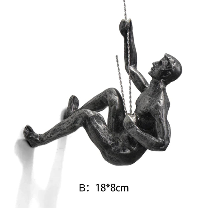 Skanto | CraftedClimb Klatrefigurer Veggdekorasjon – Inspirerende Veggkunst av Harpiks og Jern