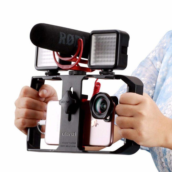 VideoGrip Smartphone Stabilizer – Profesjonell Film Bur med Kaldt Skofeste | Skanto