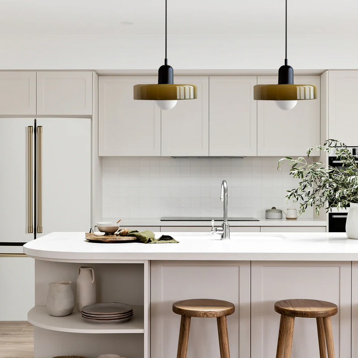 Skanto | Bauhaus Inspirert Fargerik Glass Pendellampe