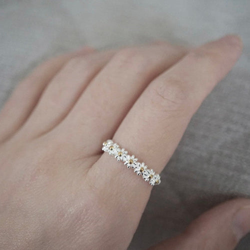 Skanto | Daisy Ring – Justerbar Blomster Ring For Damer
