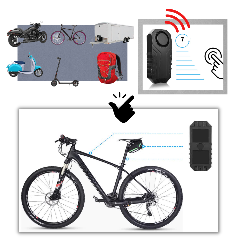 Elektrisk alarmsystem for sykkel