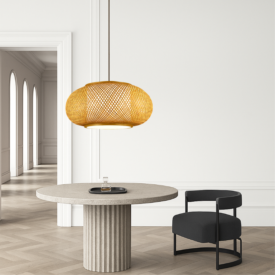 Skanto | Bambooskjermlampe med naturlig design